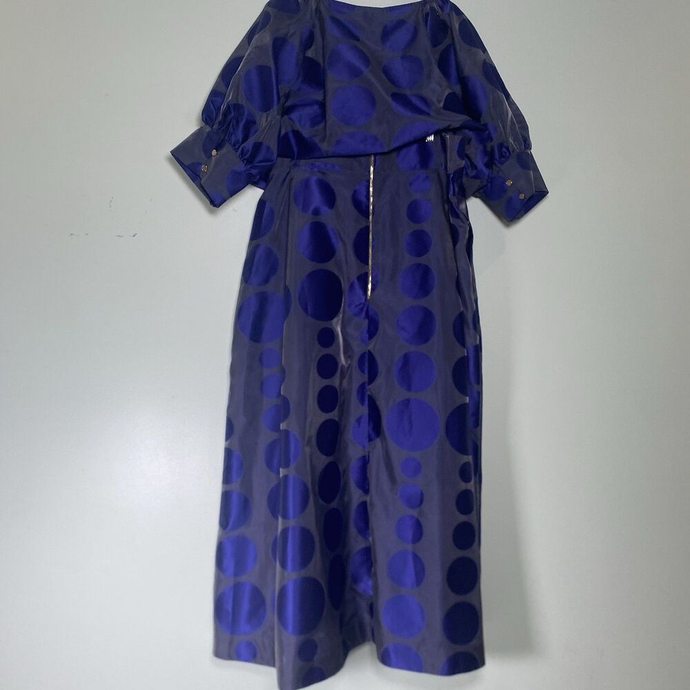 New Emily McCarthy Blue Celeste Crop Top XL Skirt XXL In Paco Two Piece Skirt - Picture 3 of 16